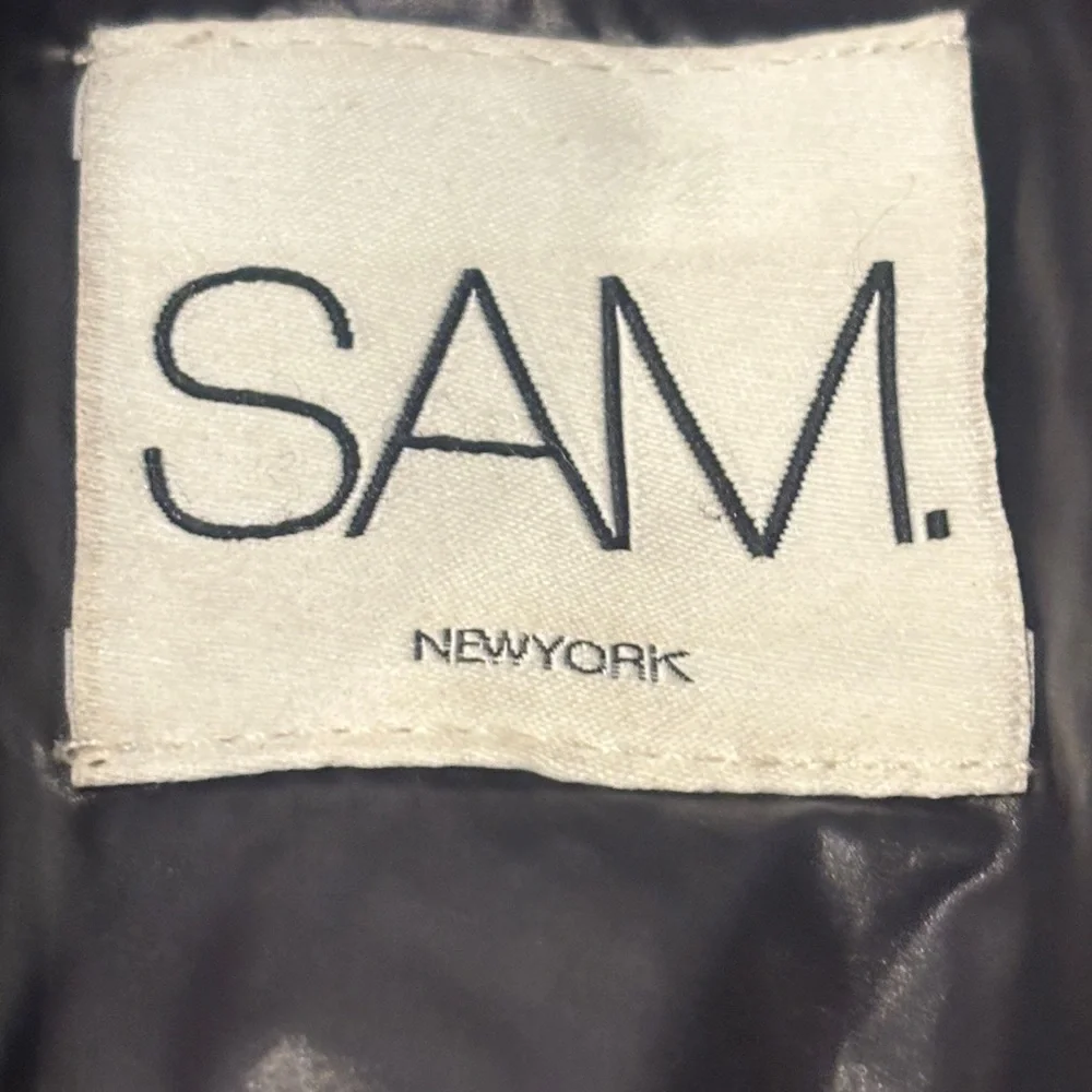 SAM Girl’s Shiny Silver Puffer Jacket Size 12